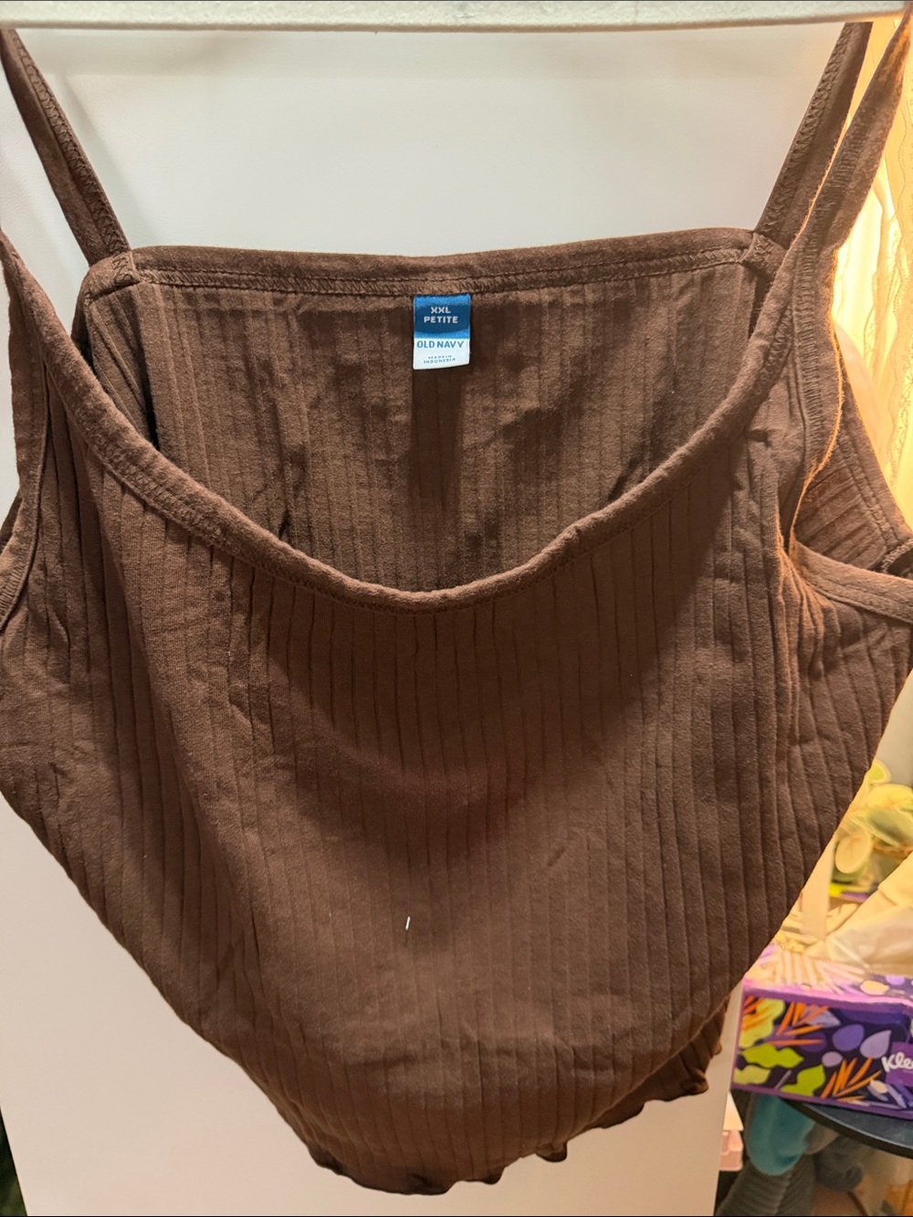 Old Navy Chocolate Brown Ribbed Tank